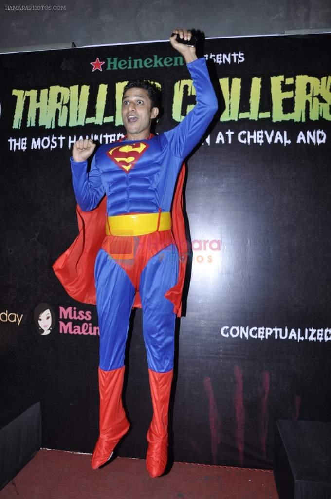 VJ Yudi at Sunny Sara and Yudhishtir hosted a scary Halloween Thriller Chillers in Mumbai on 31st Oct 2013