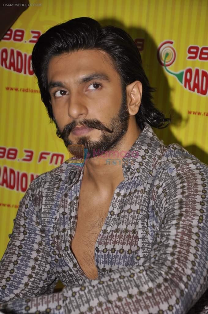 Ranveer Singh promote Ram-leela at 98.3 FM Radio Mirchi on 4th Nov 2013
