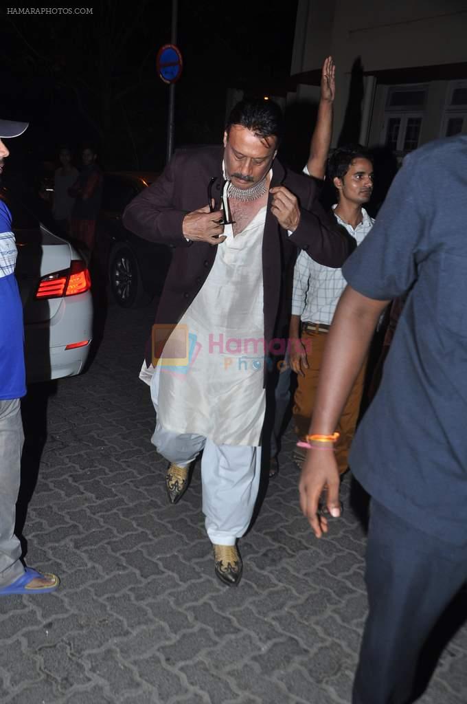 Jackie Shroff at Aamir Khan's diwali bash in Mumbai on 3rd Nov 2013