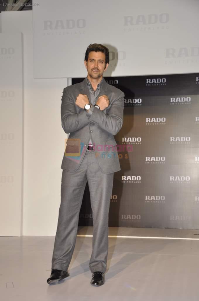 Hrithik Roshan at the Launch of Rado HyperChrome Automatic Chronograph in Tote, Mumbai on 7th Nov 2013