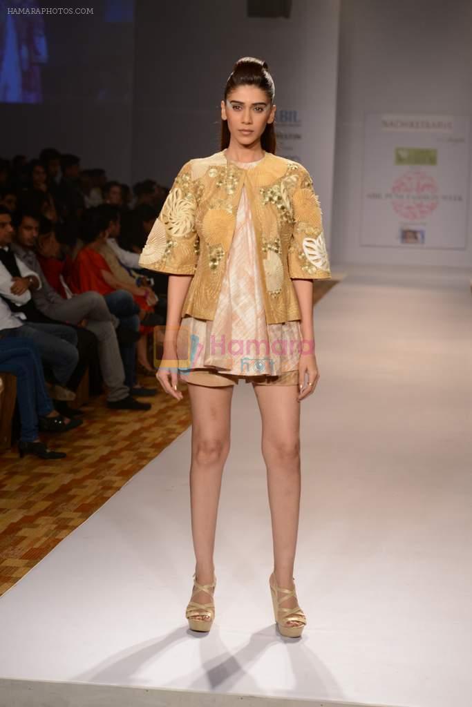 Model walks for Nachiket Barve Show at ABIL Pune Fashion Week on 9th Nov 2013