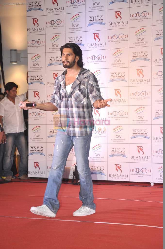 Ranveer Singh at the Promotion of film Ram-Leela in Mumbai on 10th Nov 2013