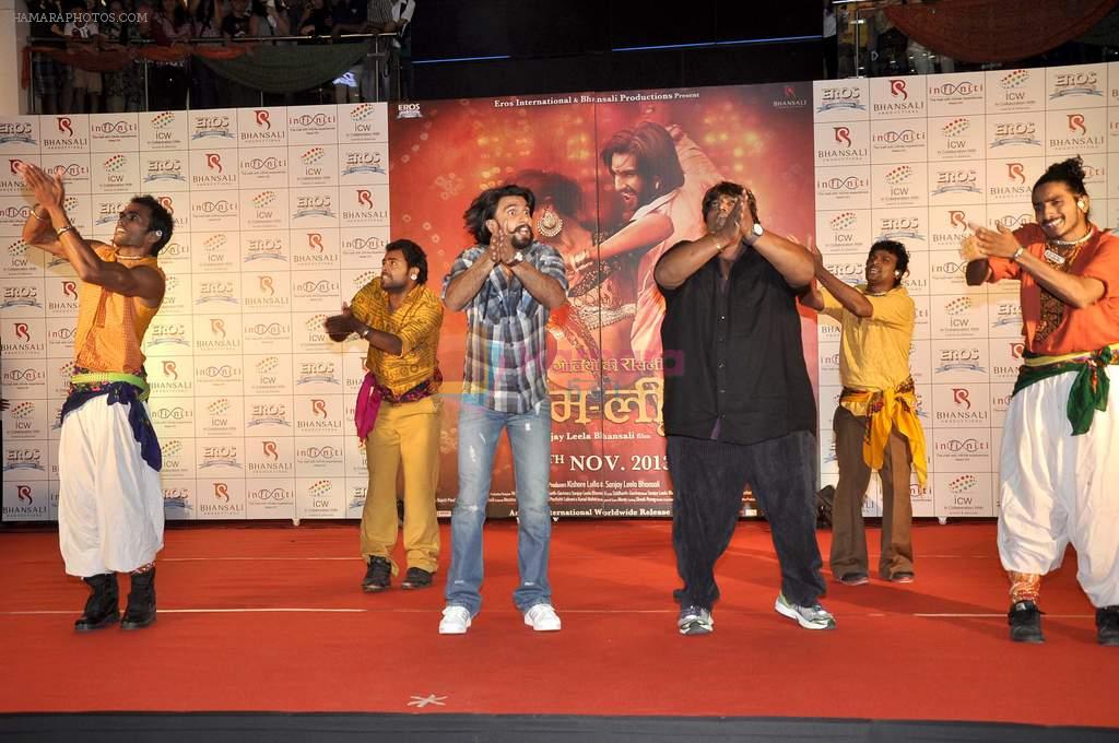 Ranveer Singh, Ganesh Acharya at the Promotion of film Ram-Leela in Mumbai on 10th Nov 2013