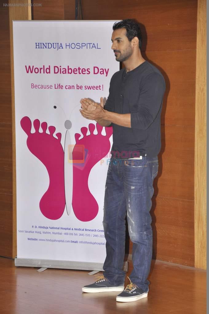 John Abraham at diabetes awareness program in Mumbai on 10th Nov 2013