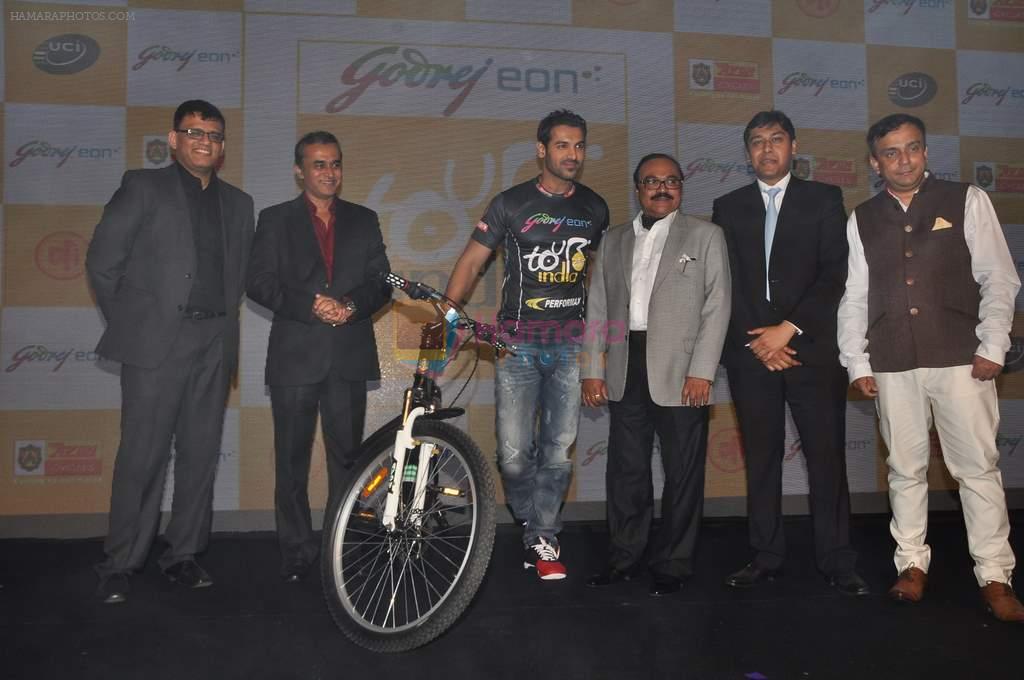 John Abraham promotes Godrej's Tour De India in ITC Grand Maratha, Mumbai on 12th Nov 2013