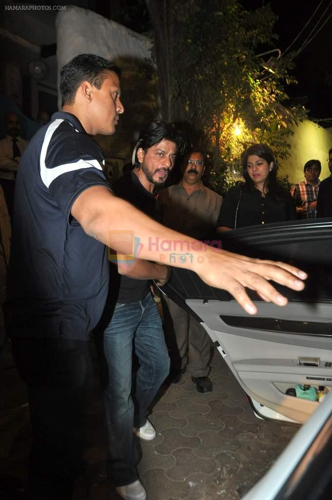 Shahrukh Khan snapped outside Olive on 13th Nov 2013