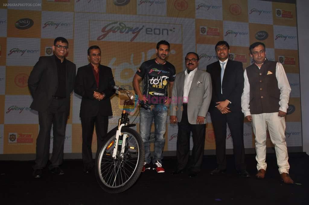 John Abraham promotes Godrej's Tour De India in ITC Grand Maratha, Mumbai on 12th Nov 2013