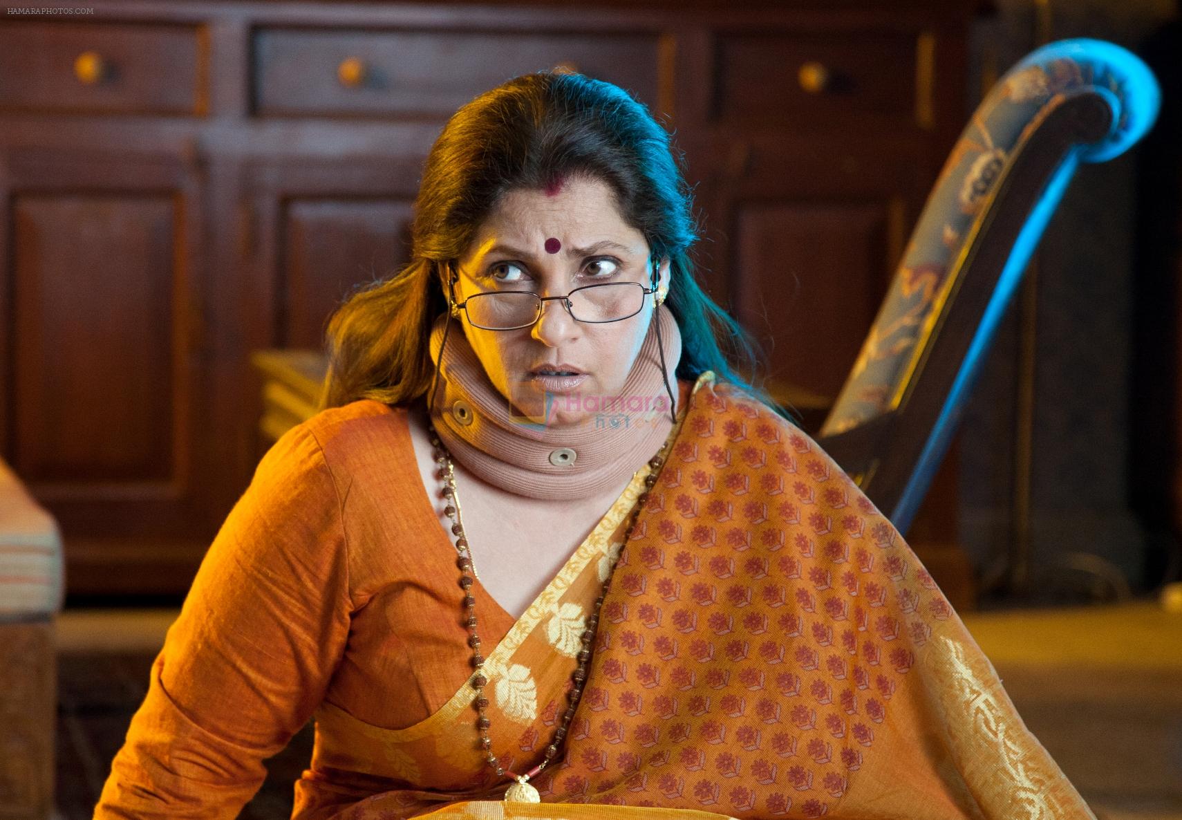 Dimple Kapadia in still from movie What The Fish
