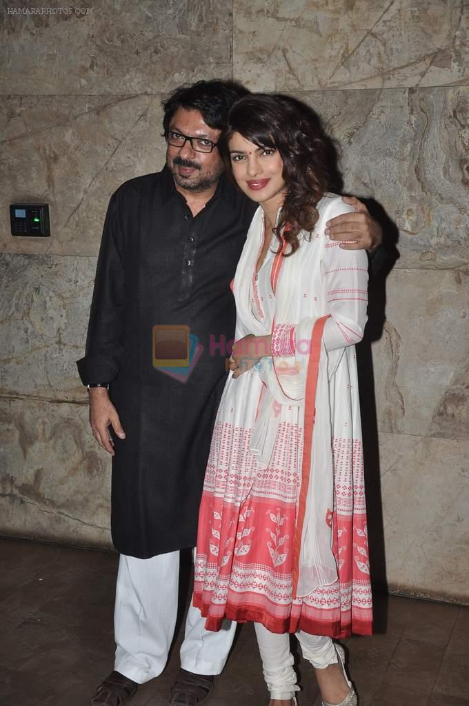 Priyanka Chopra, Sanjay leela bhansali at Ram Leela Screening in Lightbox, Mumbai on 14th Nov 2013