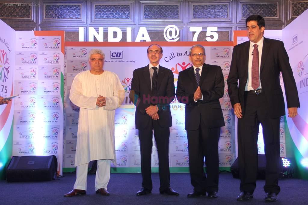Javed AKhtar at India@75 call to action event in Taj Hotel, Mumbai on 14th Nov 2013
