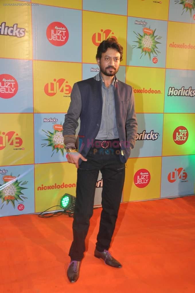 Irrfan Khan at Nickelodeon Kids Choice awards in Filmcity, Mumbai on 14th Nov 2013