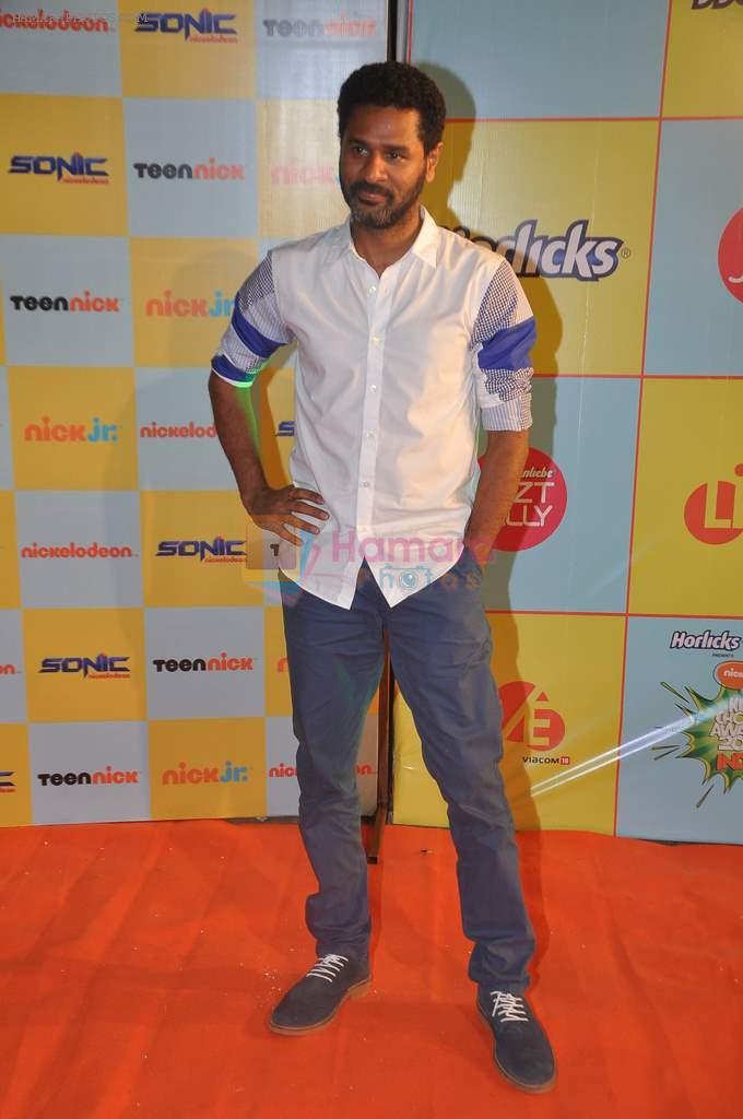 Prabhu Deva at Nickelodeon Kids Choice awards in Filmcity, Mumbai on 14th Nov 2013