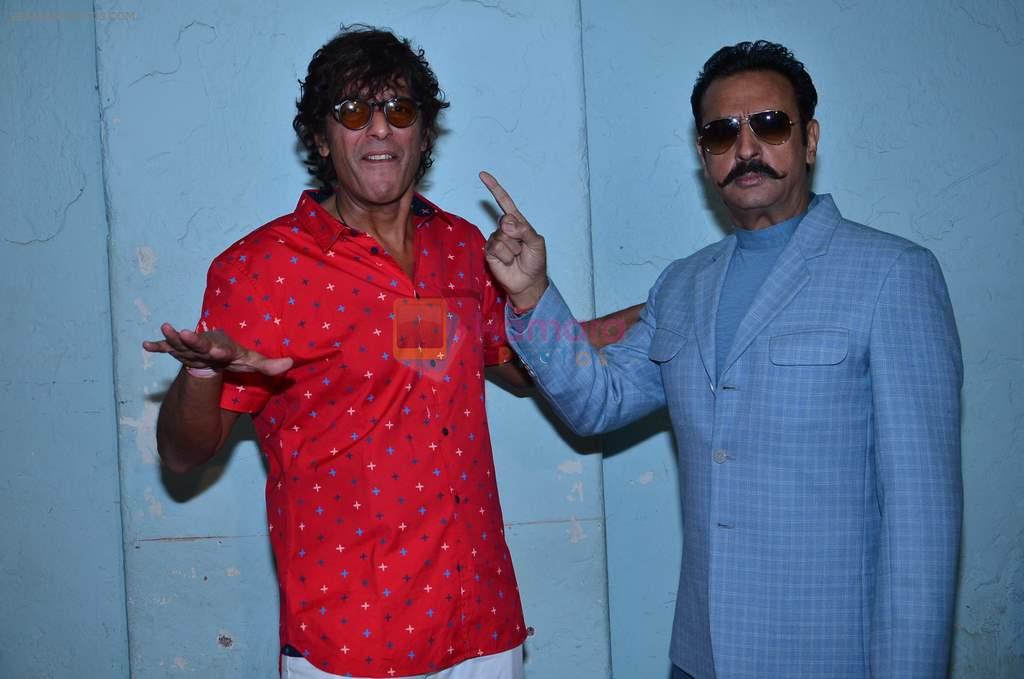 Chunky Pandey, Gulshan Grover at the Promotion of film Bullet Raja in Mehboob, Mumbai on 16th Nov 2013
