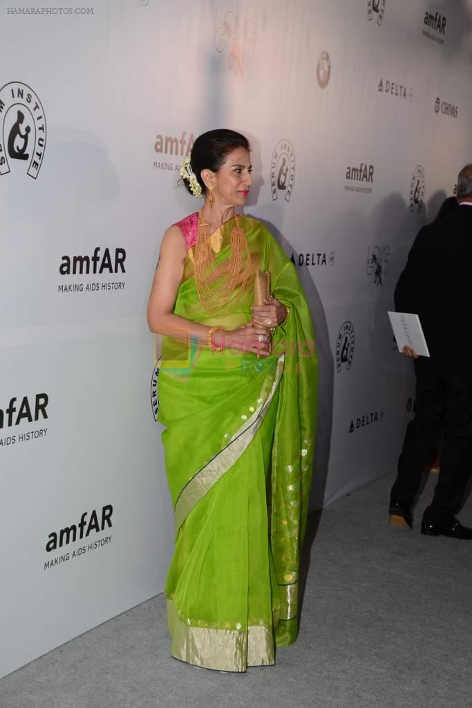 Shobhaa De at the amfAR India event in Mumbai on 17th Nov 2013