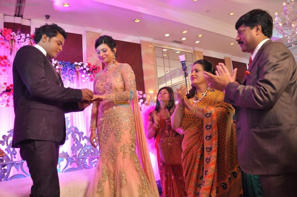 Karan & Anvesha's moment captured while Ring Ceremony,