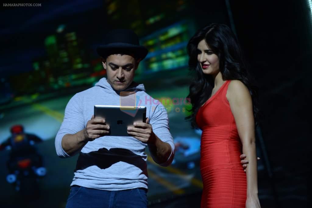 Katrina Kaif, Aamir Khan unveil Dhoom 3 merchandise in Yashraj, Mumbai on 19th Nov 2013