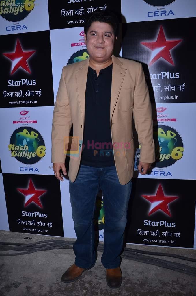 Sajid Khan on the sets of Nach Baliye 6 in Mumbai on 19th Nov 2013
