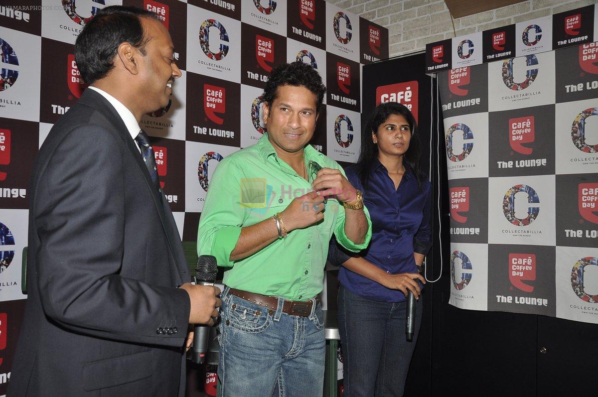 Sachin Tendulkar at Cafe Coffe Day Event in Juhu, Mumbai on 27th Nov 2013