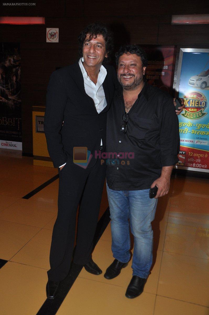 Chunky Pandey, Tigmanshu Dhulia at Bullett Raja Screening in Cinemax, Mumbai on 28th Nov 2013