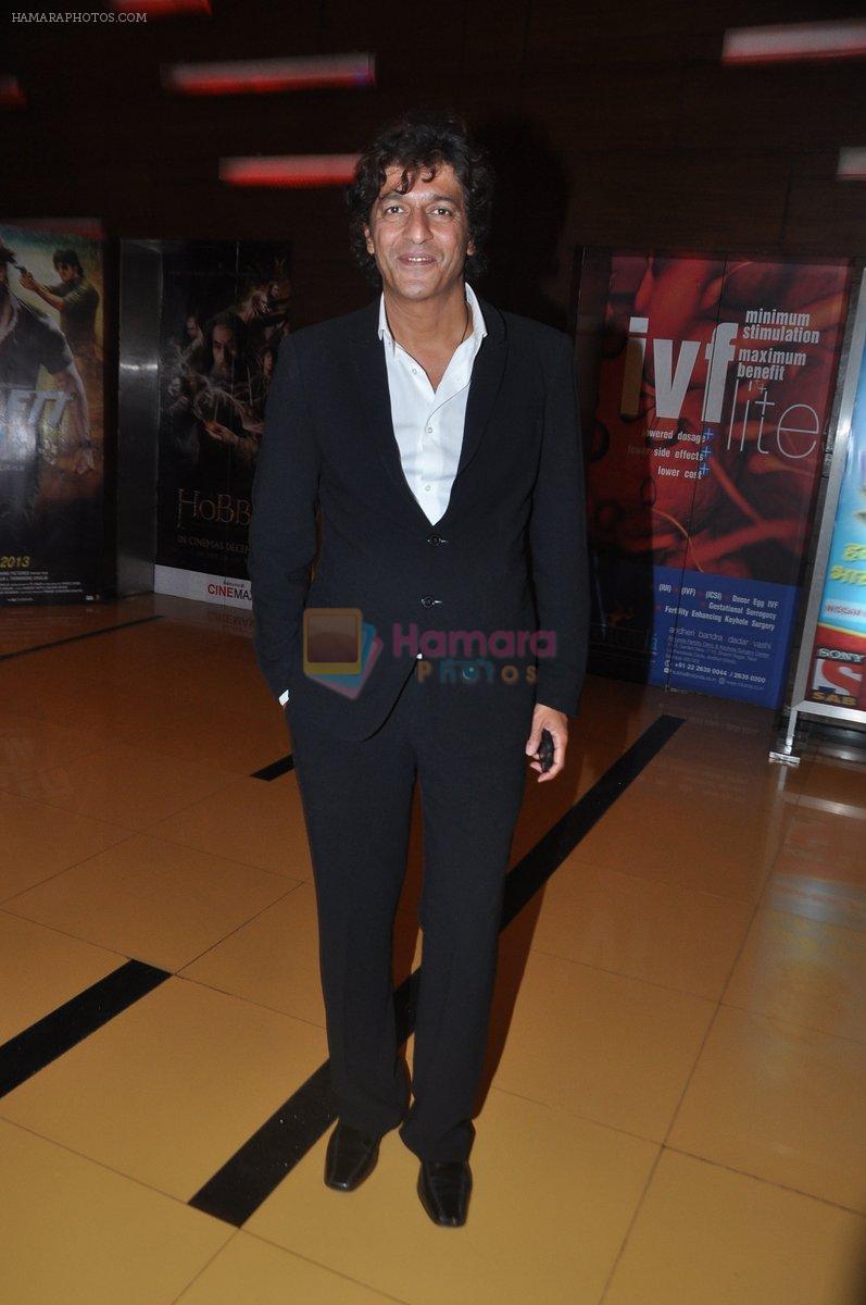 Chunky Pandey at Bullett Raja Screening in Cinemax, Mumbai on 28th Nov 2013