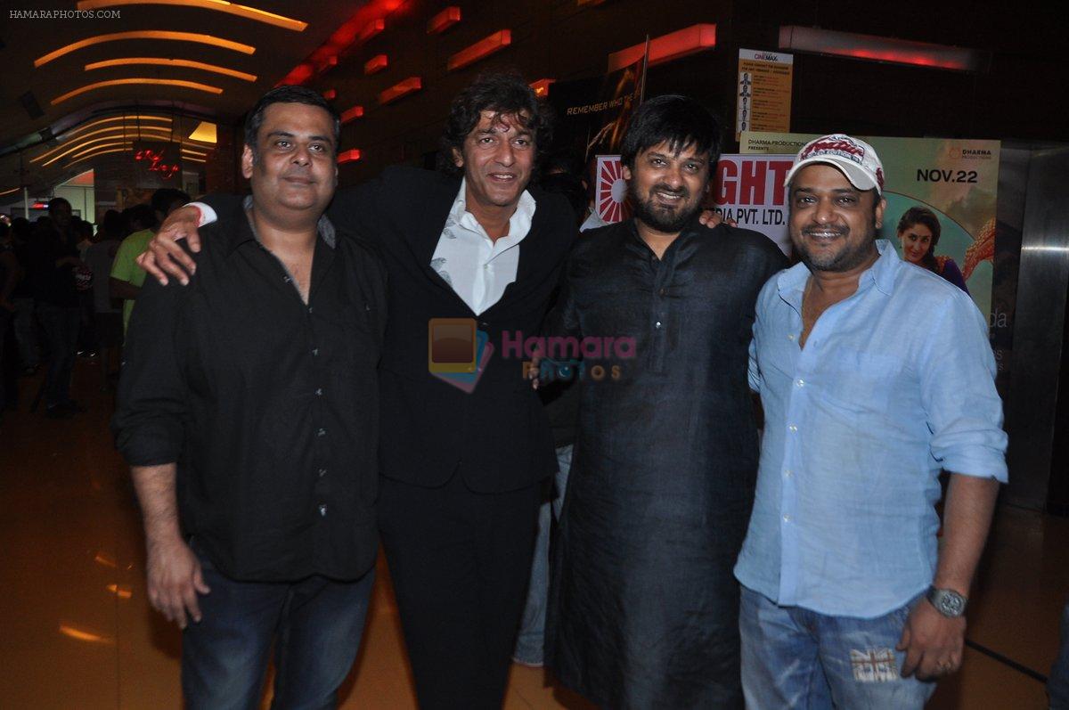 Chunky Pandey, Sajid, Wajid at Bullett Raja Screening in Cinemax, Mumbai on 28th Nov 2013