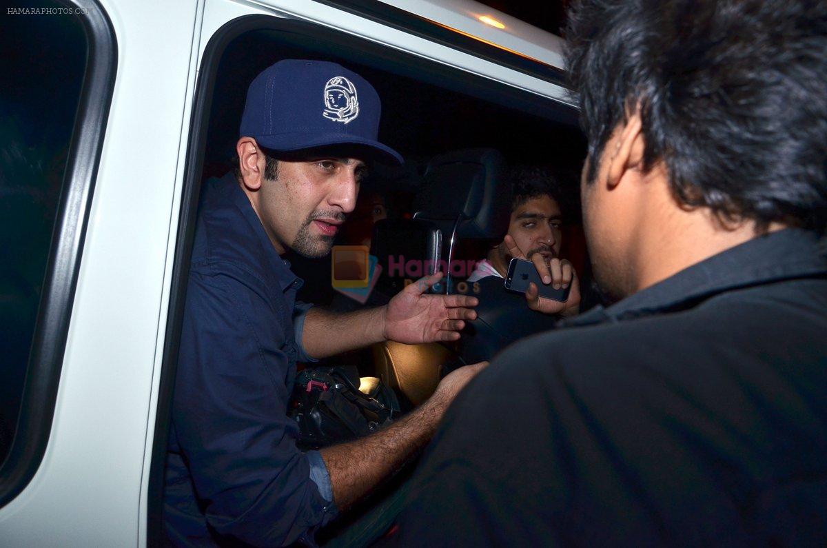 Ranbir Kapoor snapped outside Olive in Mumbai on 5th Dec 2013