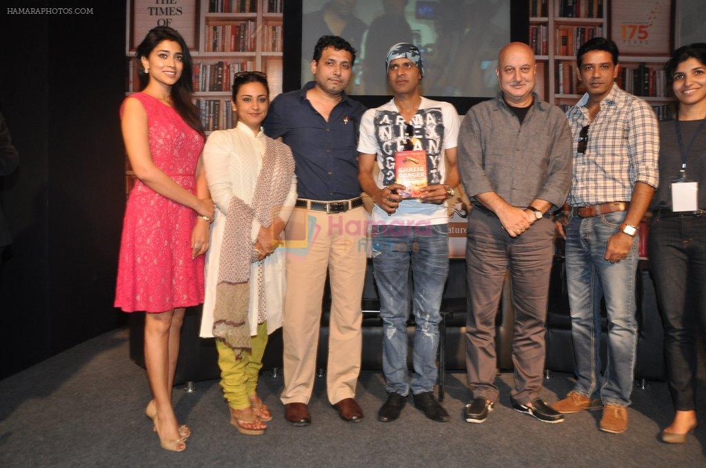 Shriya Saran, Divya Dutta, manoj Bajpai, Anupam Kher, Anup Soni at Times Literature Festival in Mehboob, Mumbai on 6th Dec 2013