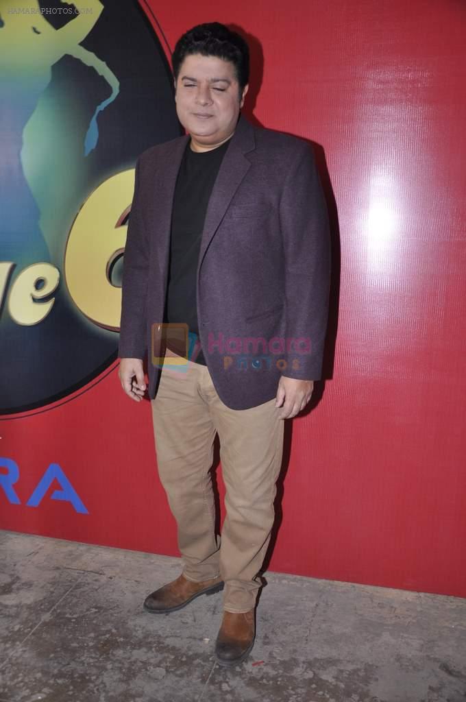 Sajid Khan on location of Nach Baliye 6 in Filmistan, Mumbai on 10th Dec 2013