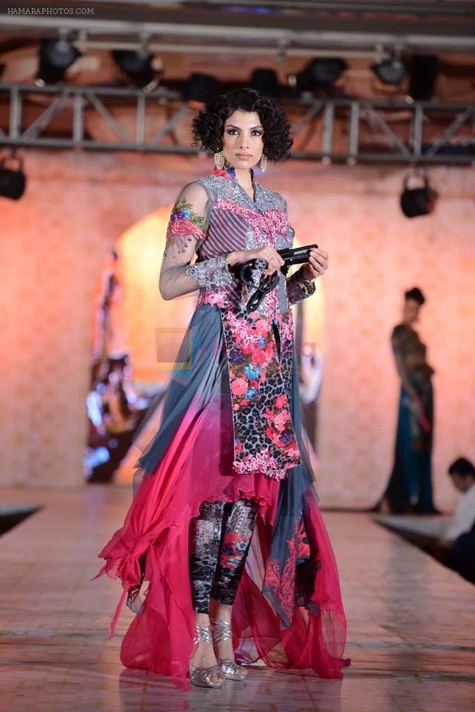 Model walks for Rohit Verma's show for Marigold Watches in J W Marriott, Mumbai on 11th Dec 2013