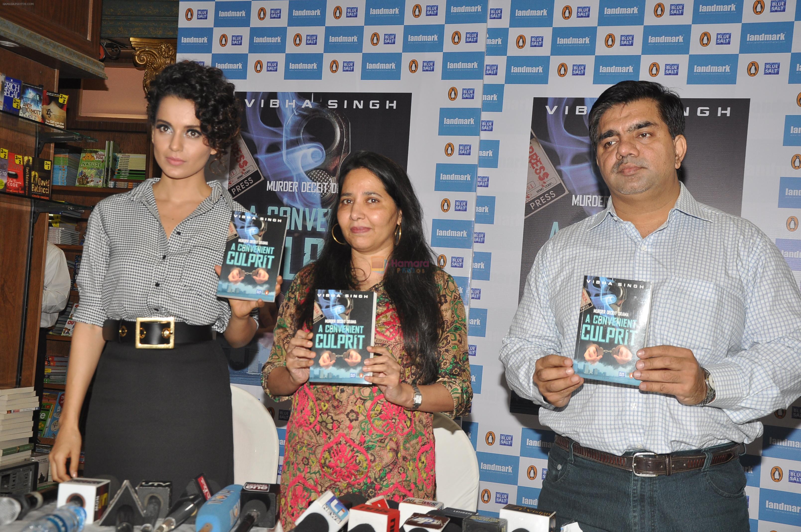 Kangana Ranaut Unveils Vibha Singh's Book A Convenient Culprit in Mumbai on 23rd Dec 2013