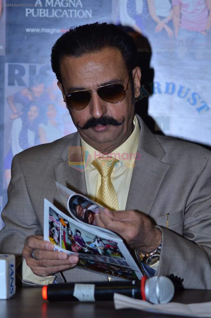 Gulshan Grover with Team of Yaariyan unveils latest issue of The Rising Star Magazine in Magna House, Mumbai on 23rd Dec 2013