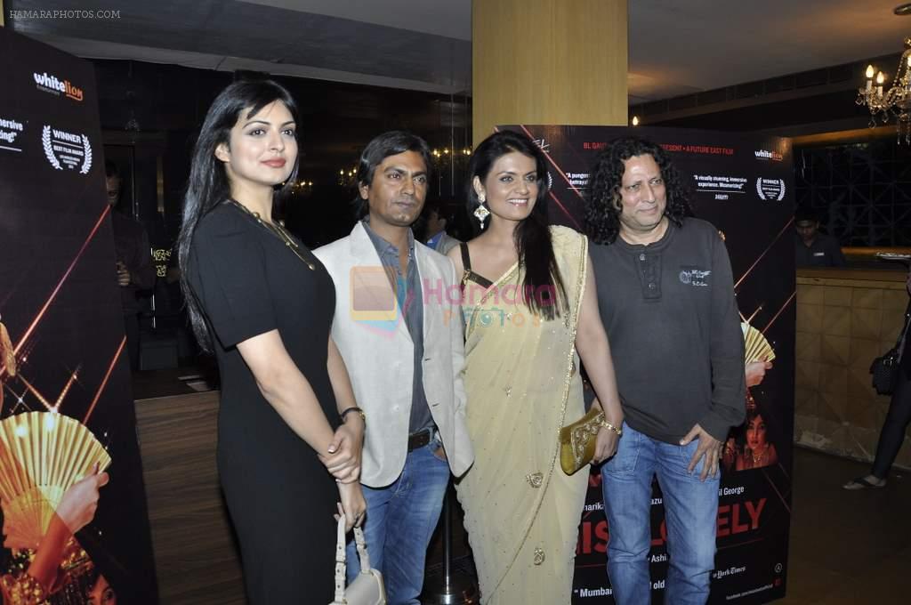 Nawazuddin Siddiqui, Zeena Bhatia, Anil George, Niharika Singh at the Promotion of film Miss Lovely in Aurus, Mumbai on 23rd Dec 2013