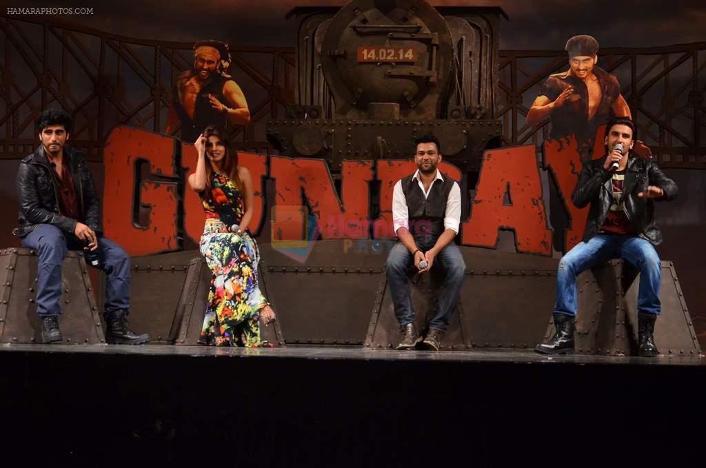 Ranveer Singh, Priyanka Chopra, Arjun Kapoor, Ali Abbas Zafar at Gunday music launch in Yashraj, Mumbai on 7th Jan 2014