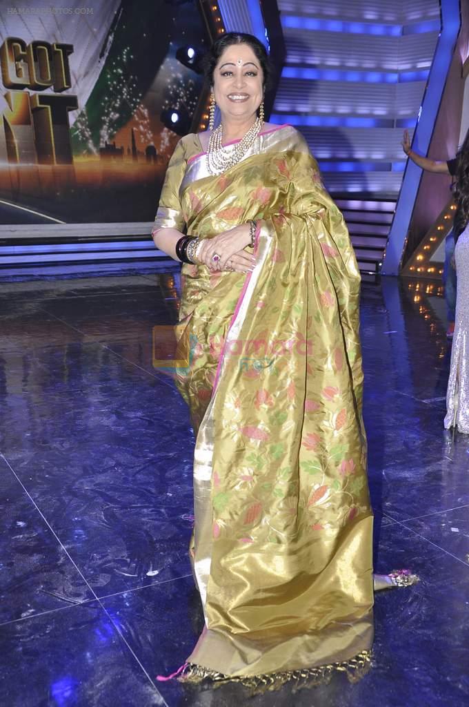 Kiron Kher at the Launch of India's Got Talent in Filmcity, Mumbai on 7th Jan 2014