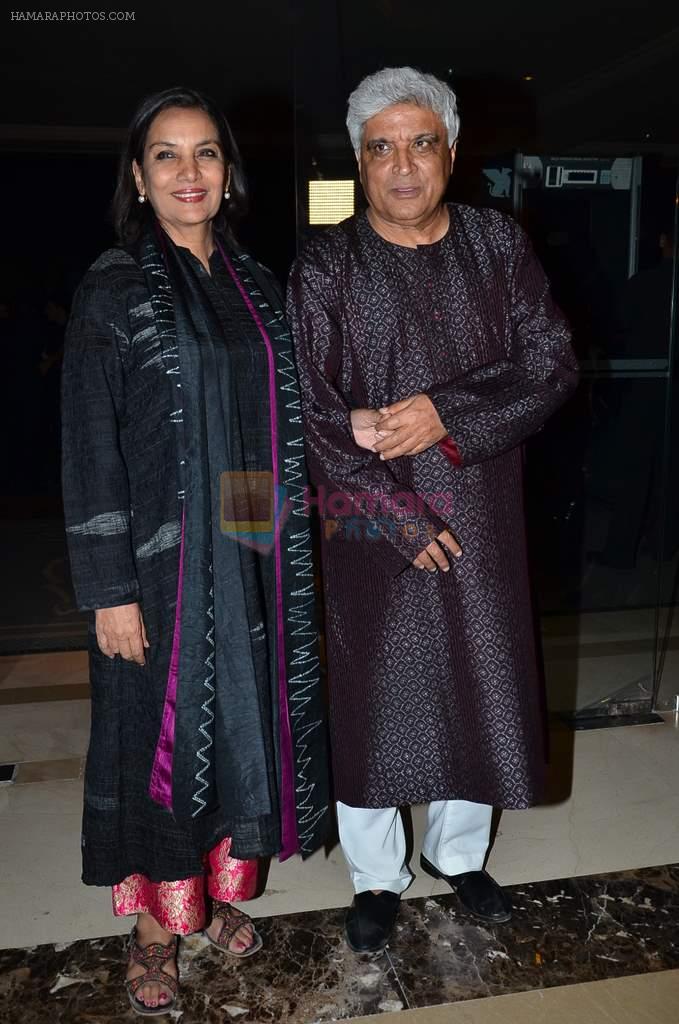 Shabana Azmi, Javed Akhtar at Screen Awards Nomination Party in J W Marriott, Mumbai on 7th Jan 2014