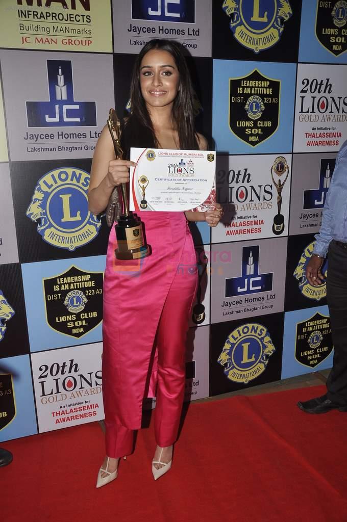 Shraddha Kapoor at Lions Awards in Mumbai on 7th Jan 2014