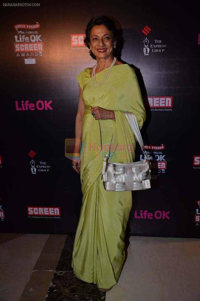 Tanuja at Screen Awards Nomination Party in J W Marriott, Mumbai on 7th Jan 2014