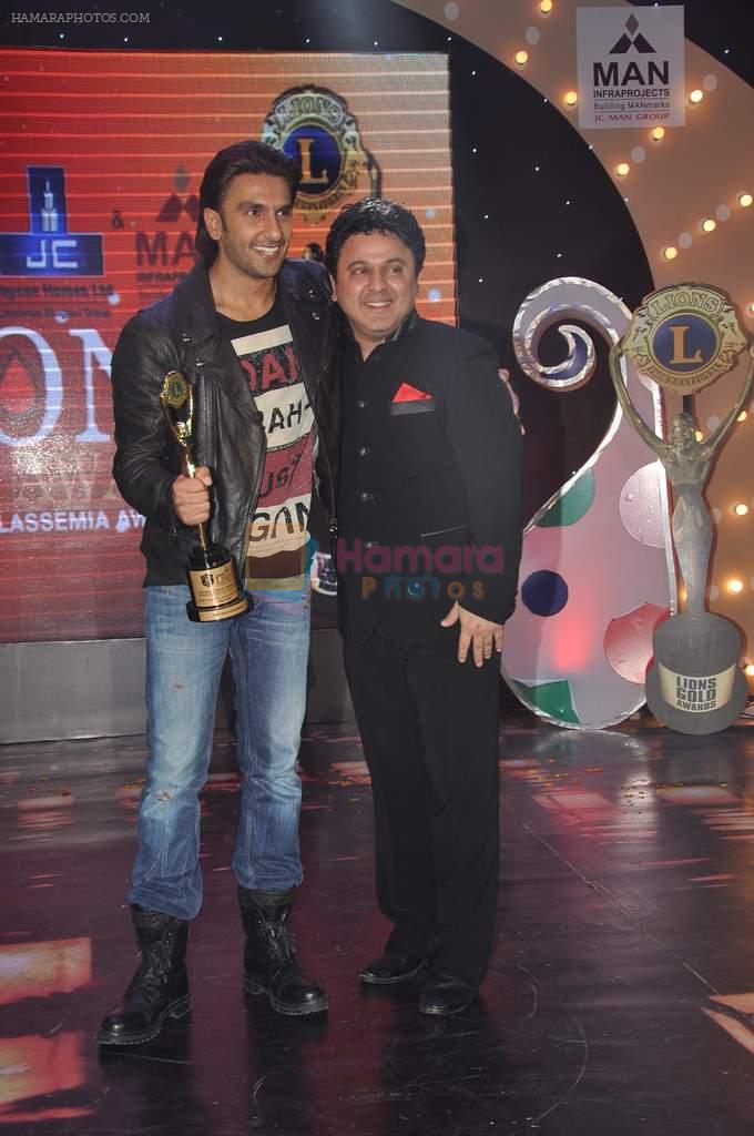 Ranveer Singh at Lions Awards in Mumbai on 7th Jan 2014