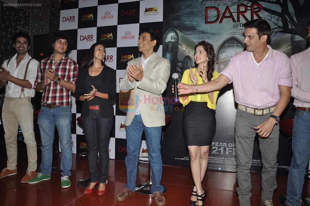 Nushrat Bharucha, Jimmy Shergill, Nivedita Bhattacharya at the First look launch of Darr @The Mall in Cinemax, Mumbai on 7th Jan 2014