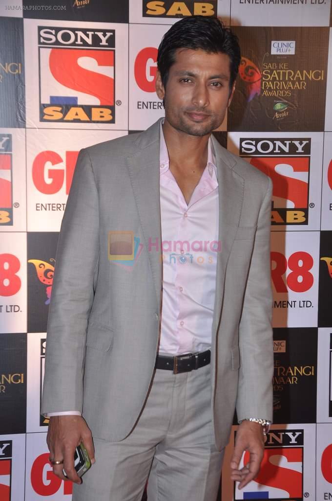 Indraneil Sengupta at Sab Ke Satrangi Pariwar awards in Filmcity, Mumbai on 11th Jan 2014