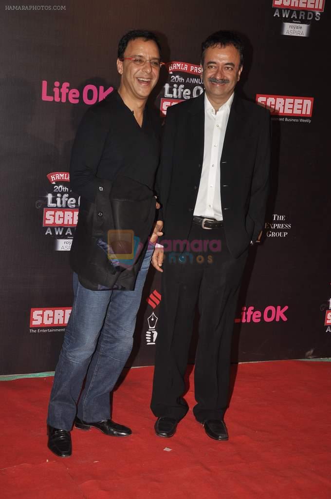 Vidhu Vinod Chopra, Rajkumar Hirani at 20th Annual Life OK Screen Awards in Mumbai on 14th Jan 2014