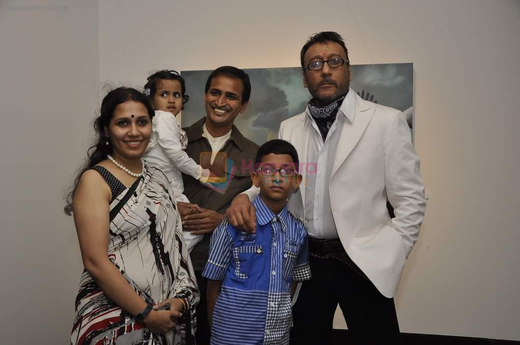 Jackie Shroff at Nanda's art exhibition in Tao Art Gallery, Mumbai on 14th Jan 2014