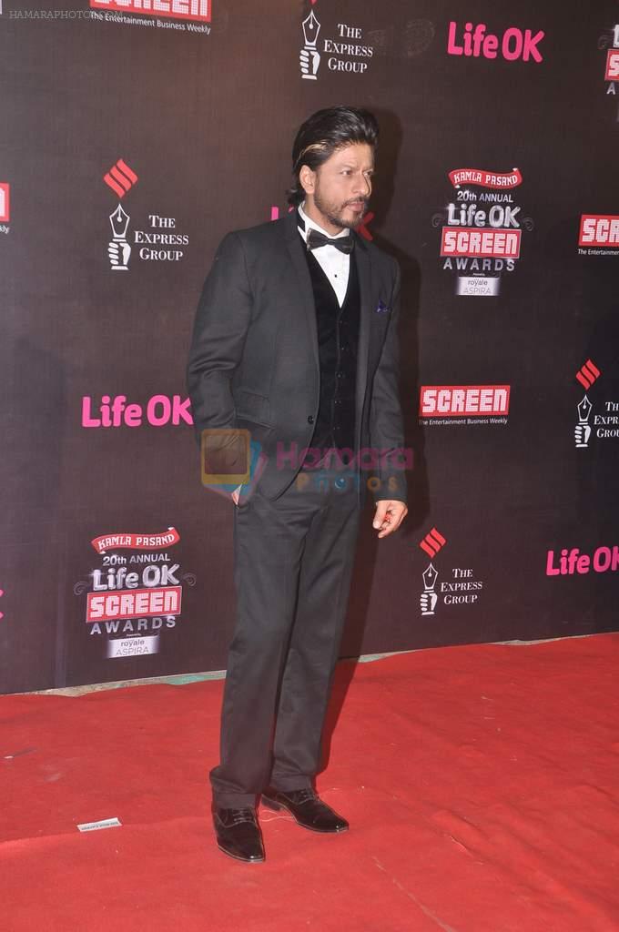 Shahrukh Khan at 20th Annual Life OK Screen Awards in Mumbai on 14th Jan 2014