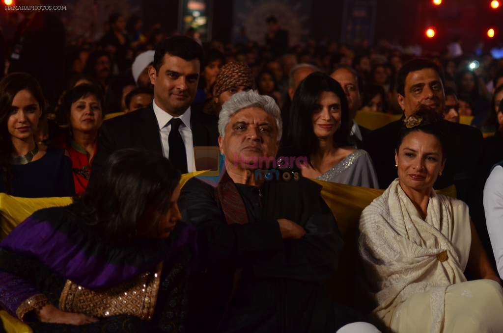 Javed Akhtar at 20th Annual Life OK Screen Awards in Mumbai on 14th Jan 2014