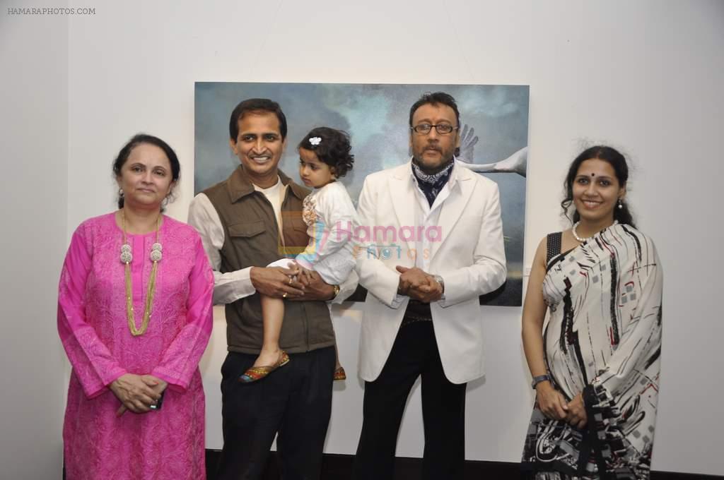Jackie Shroff at Nanda's art exhibition in Tao Art Gallery, Mumbai on 14th Jan 2014