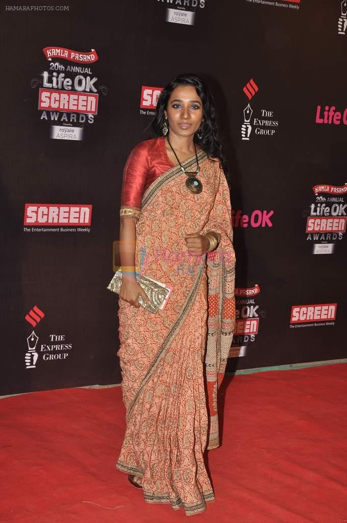 Tannishta Chatterjee at 20th Annual Life OK Screen Awards in Mumbai on 14th Jan 2014