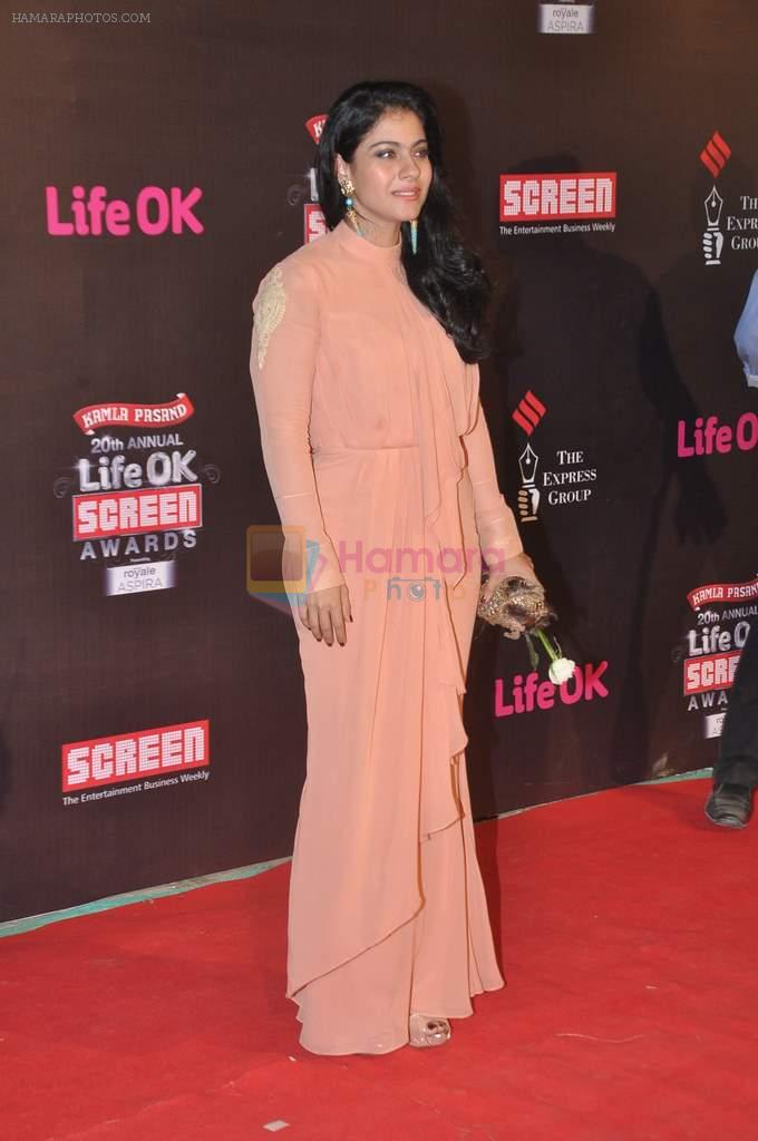 Kajol at 20th Annual Life OK Screen Awards in Mumbai on 14th Jan 2014