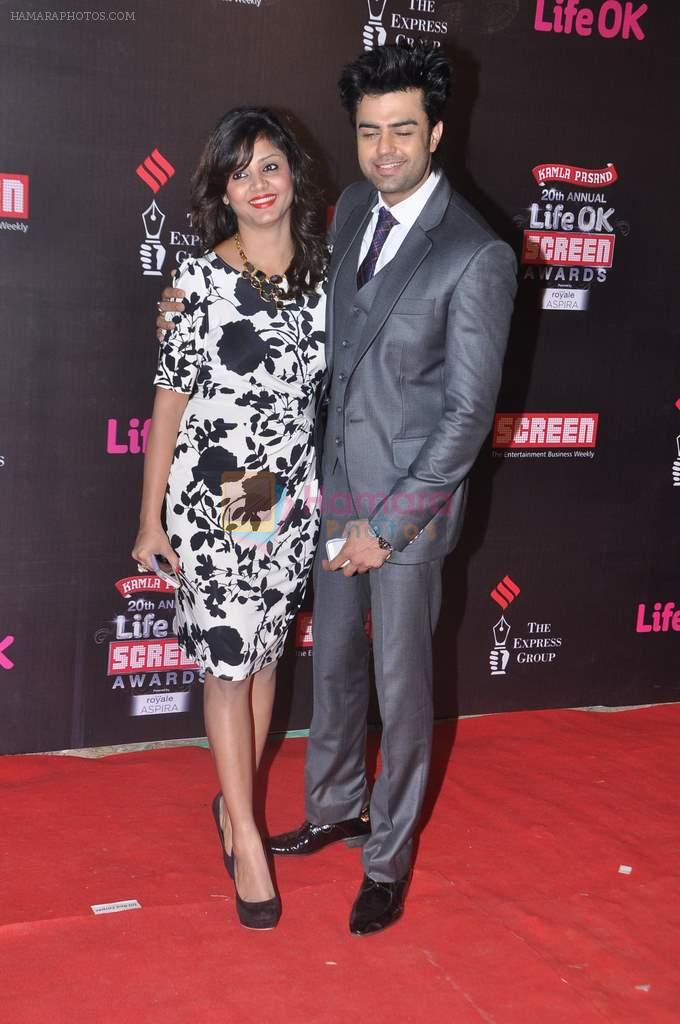 Manish Paul at 20th Annual Life OK Screen Awards in Mumbai on 14th Jan 2014