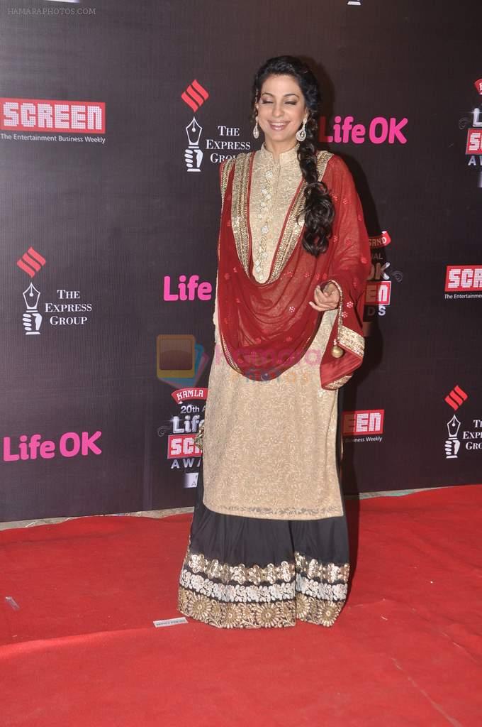 Juhi Chawla at 20th Annual Life OK Screen Awards in Mumbai on 14th Jan 2014