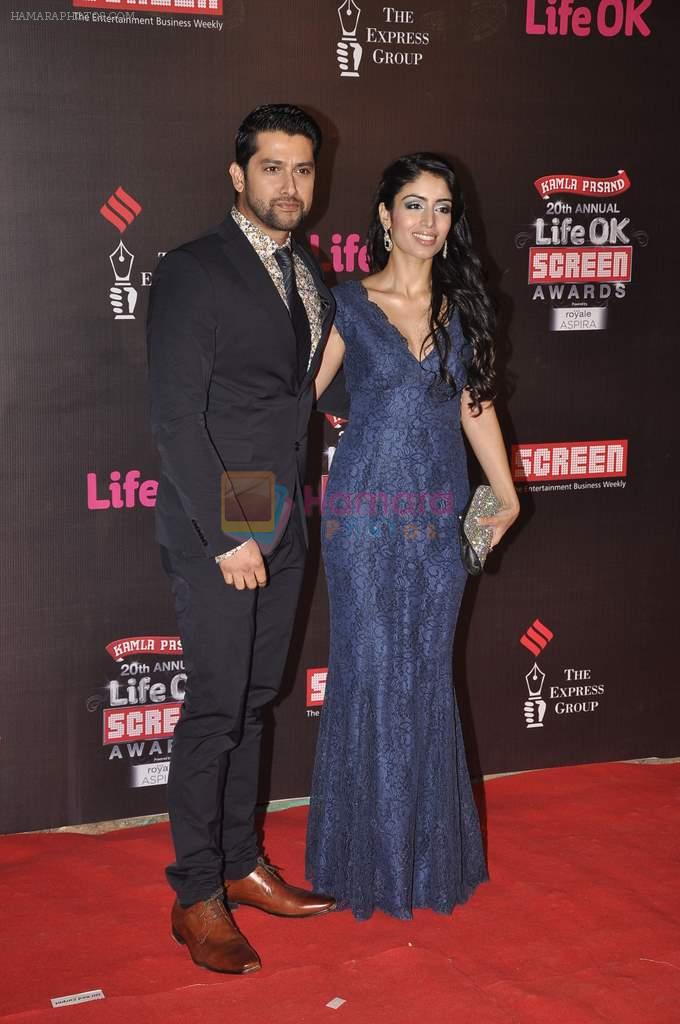 Aftab Shivdasani at 20th Annual Life OK Screen Awards in Mumbai on 14th Jan 2014